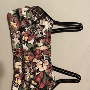Lululemon Sports Bra - rare butterfly pattern